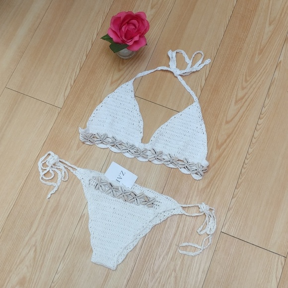 unlined crochet bikini